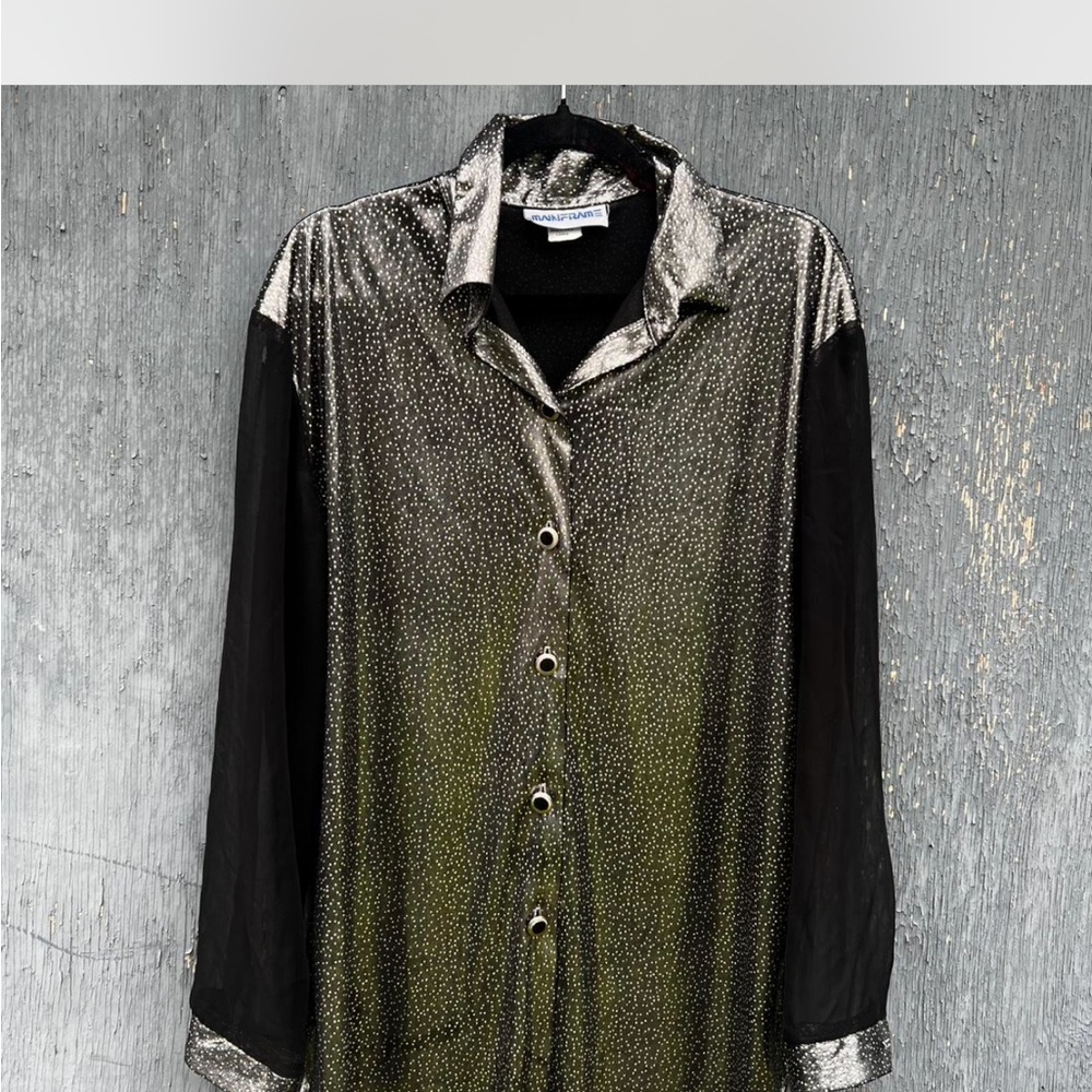 Black and Silver Patterned Fabric